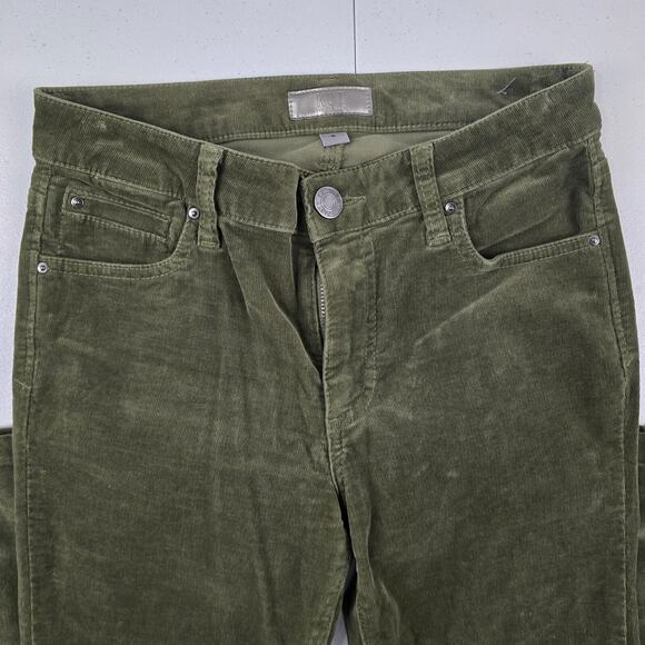Kut From the Kloth natalie bootcut jeans size 0 corduroy green womens 5512 - Picture 2 of 13